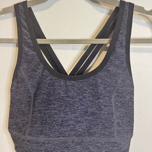 Beyond Yoga Charcoal Sports Bra